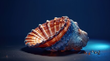 Blue shell background