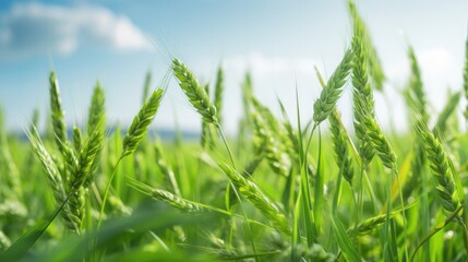 Green wheat background