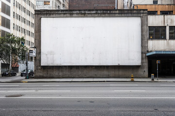 Obraz premium Blank Billboard on a City Street