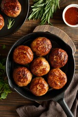 Minced pork and beef cutlets