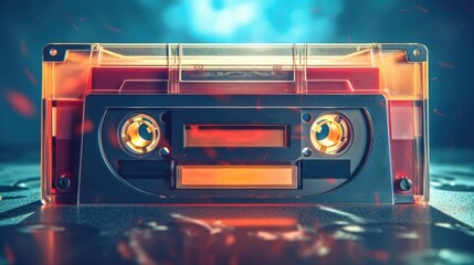 Tape radio background