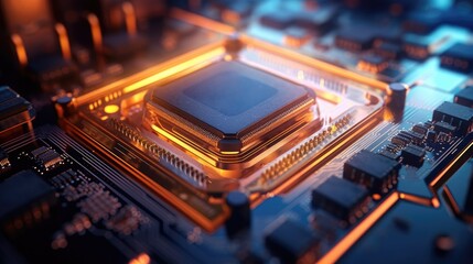 Chip motherboard background