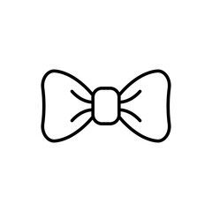 Bow tie outline icons, minimalist vector illustration ,simple transparent graphic element .Isolated on white background