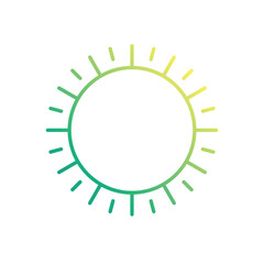 Sun vector icon