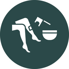 Waxing Glyph Circle Icon