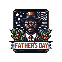 Happy fathers day vector illustration
