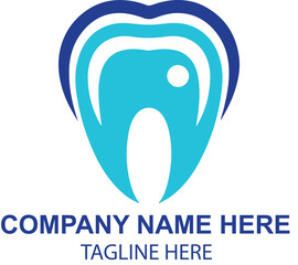 vector dental logo design 