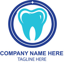 vector dental logo design 