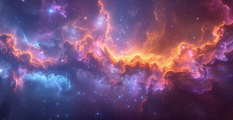 Colorful outer space nebula, space galaxy cloud nebula, stary night cosmos, universe science astronomy, supernova background wallpaper background backdrop