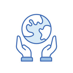 Save Planet vector icon