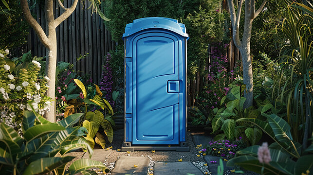 thunderbox in garden (porta-john)