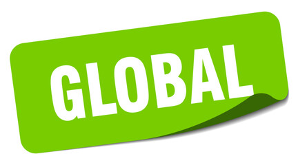 global sticker. global label