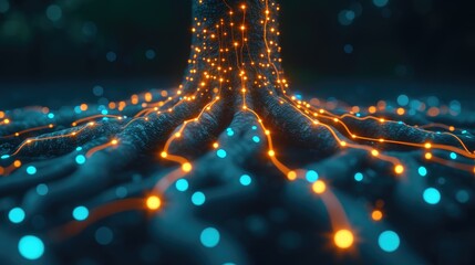 Nature's Integration with Technology: Root Circuitry