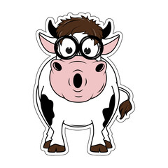 cute cow cartoon