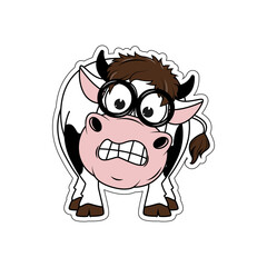 cute cow cartoon