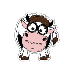 cute cow cartoon