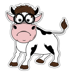 cute cow cartoon