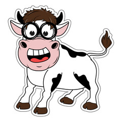 cute cow cartoon