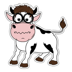 cute cow cartoon