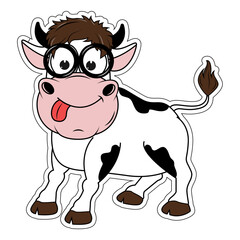 cute cow cartoon