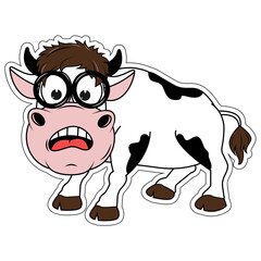 cute cow cartoon