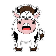 cute cow cartoon