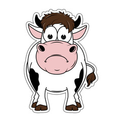 cute cow cartoon
