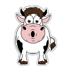 cute cow cartoon
