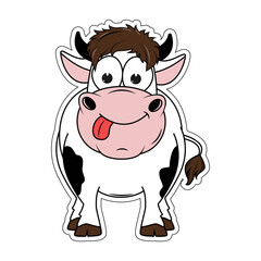 cute cow cartoon