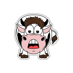 cute cow cartoon