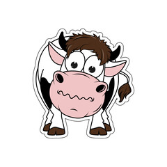 cute cow cartoon