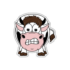 cute cow cartoon