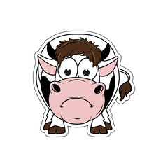 cute cow cartoon