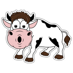 cute cow cartoon
