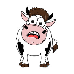 cute cow cartoon