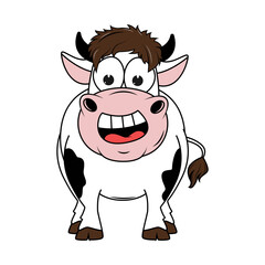 Obraz premium cute cow cartoon