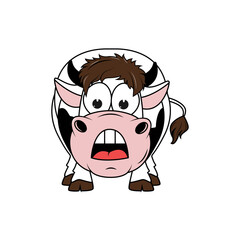 cute cow cartoon