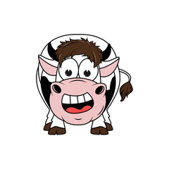 cute cow cartoon