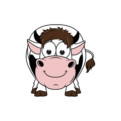 cute cow cartoon