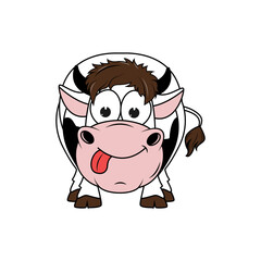 cute cow cartoon