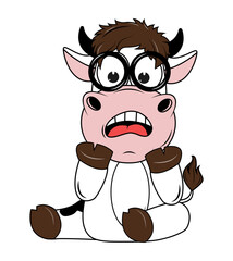 cute cow cartoon