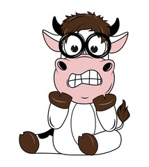 cute cow cartoon