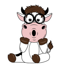 cute cow cartoon