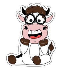 cute cow cartoon