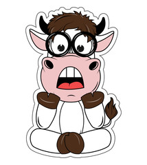 cute cow cartoon