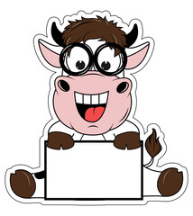 cute cow cartoon