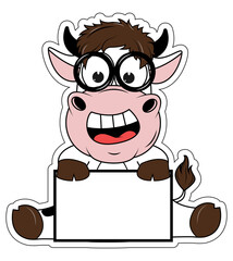 cute cow cartoon