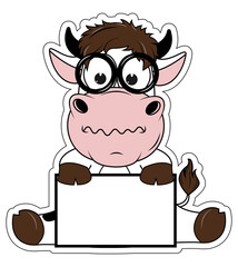 cute cow cartoon