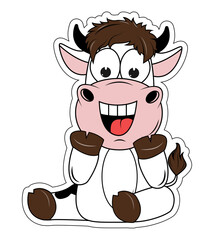 Cute Cow Cartoon