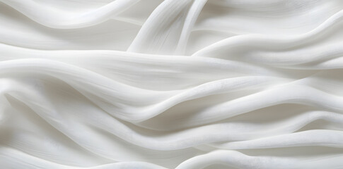 Obraz premium Close up of white fabric texture background